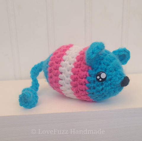 Transgender Mouse Crochet Plushie