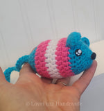 Transgender Mouse Crochet Plushie