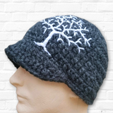 Wool Blend Beanie with Tree of Life